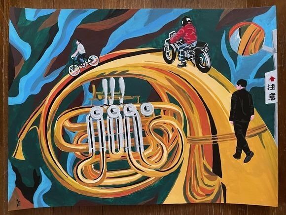 『奥村門土展in東京』渋谷・JINNAN HOUSEにて5月13日より開催　幼少期からの似顔絵作品、風景画や抽象画などの近作も発表