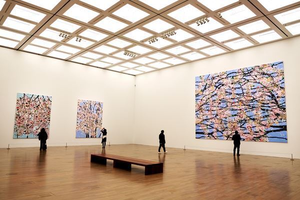 『ダミアン・ハースト　桜』国立新美術館にて開幕　巨大キャンバスに描かれた満開の桜でひと足早いお花見を