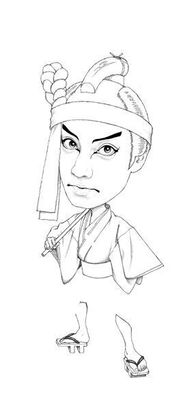 襲名披露興行中の市川團十郎が登場　及川正通イラストの制作過程を公開