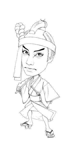 襲名披露興行中の市川團十郎が登場　及川正通イラストの制作過程を公開