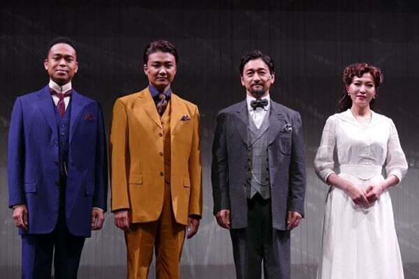 ミュージカル『ラグタイム』会見より、左から）EXILE NESMITH、井上芳雄、石丸幹二、安蘭けい