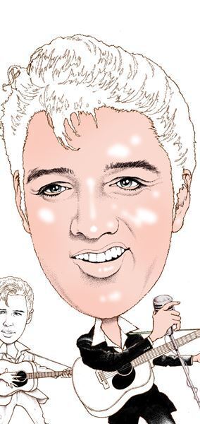 【エルヴィス・プレスリー】及川正通イラストの制作過程をレポート