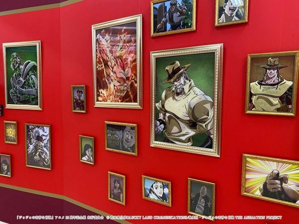 アニメシリーズ10年の軌跡を貴重な資料などでたどる　『ジョジョの奇妙な冒険 アニメ10周年記念展』9月4日まで開催中