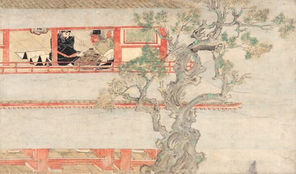 重要文化財《長谷雄草紙》（部分）、鎌倉～南北朝時代（13～14世紀）、永青文庫蔵