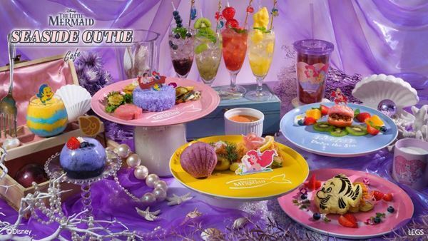 ファンタジックな店内にポップなメニュー＆グッズがいっぱい！「リトル・マーメイド」限定カフェ東名阪で開催