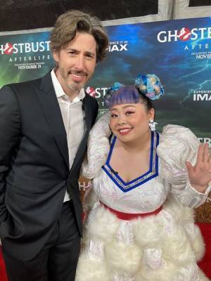 『ゴーストバスターズ / アフターライフ』日本語版の声優に渡辺直美　マシュマロマン衣装でNYプレミア登場