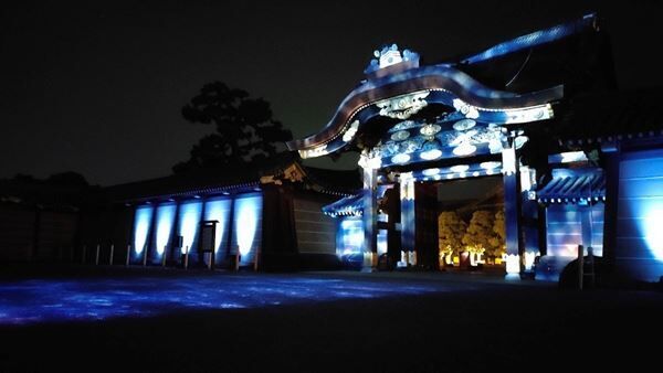 京都二条城の夜をカラフルに彩る「NAKED FLOWERS 2023 秋 世界遺産・二条城」内覧会レポート