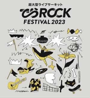 『RAD CREATION & RAD ENTERTAINMENT presents でらロックフェスティバル 2023 powered by FM AICHI』メインビジュアル