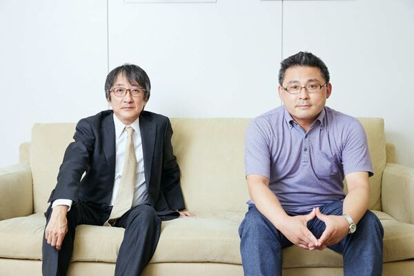 左から）ホリプロ堀義貴会長、梶山裕三制作部長 撮影：石阪大輔