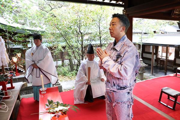 4月歌舞伎座『新・陰陽師』市川猿之助が成功祈願で絵馬を奉納　特別ポスターも公開