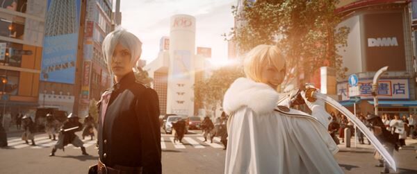 刀剣男士たちが渋谷スクランブル交差点に降臨 『映画刀剣乱舞-黎明-』場面写真10枚公開