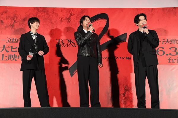 北村匠海が客席からサプライズ登壇！　映画『東リベ2』大ヒット舞台挨拶レポート