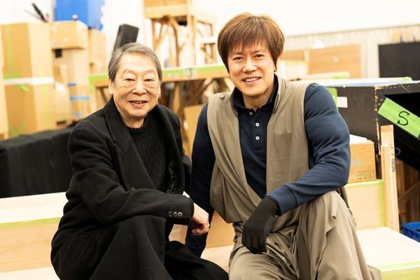 舞台『キングダム』壤晴彦が戦神「昭王」に　後輩山口祐一郎と35年ぶりの共演。信役、嬴政・漂役の稽古写真も初公開