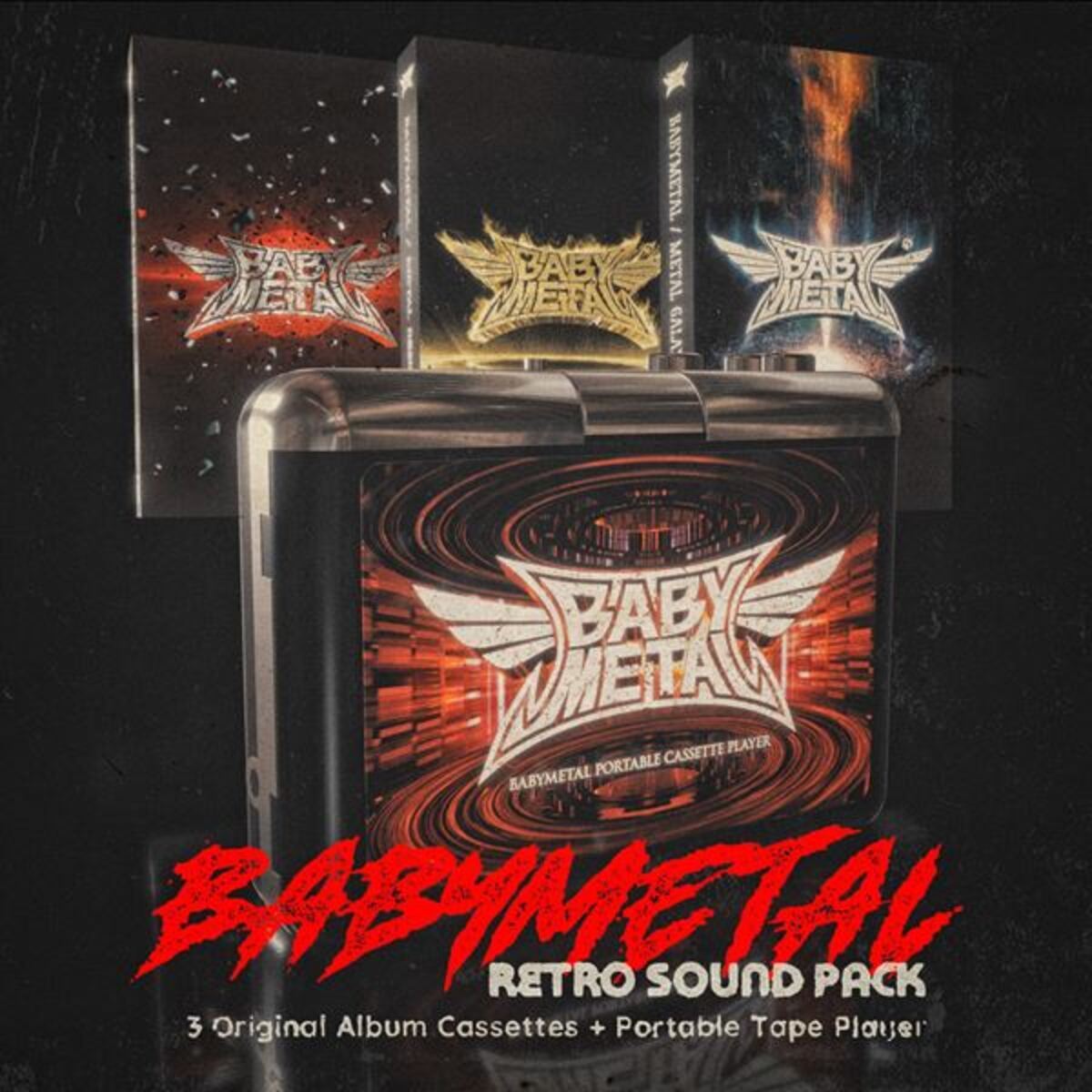 BABYMETAL、ポータブルカセットプレイヤーと旧譜アルバム3作品の 
