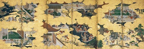 《源氏物語図屏風》（左隻）江戸・17世紀泉屋博古館