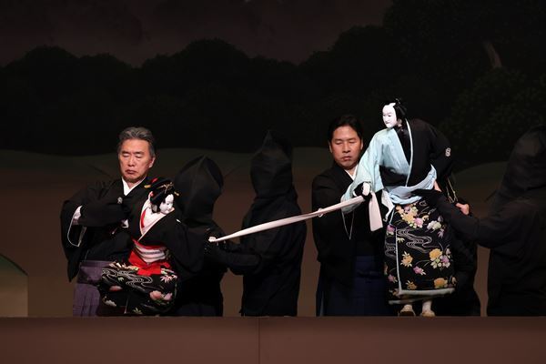 豊竹呂太夫改め十一代目豊竹若太夫襲名披露　国立劇場5月文楽公演上演中