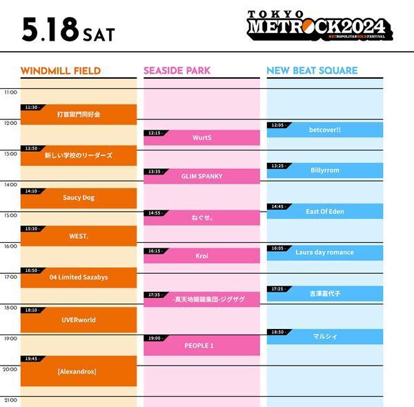NEWS、野外ライブイベント『METROCK2024』大阪会場に出演決定