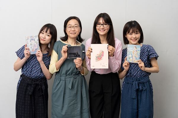 左から）大原櫻子、こうの史代、アンジェラ・アキ、昆夏美