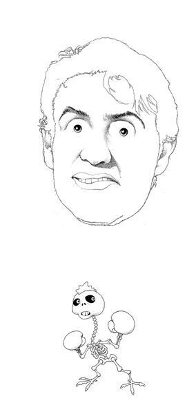 1月の表紙はスタローン！　及川正通イラストの制作過程を公開