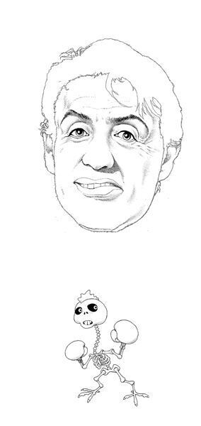 1月の表紙はスタローン！　及川正通イラストの制作過程を公開