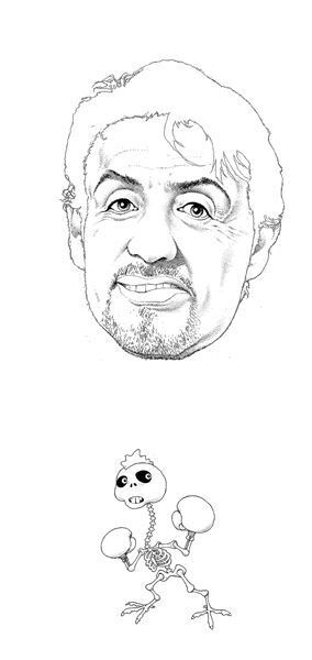 1月の表紙はスタローン！　及川正通イラストの制作過程を公開