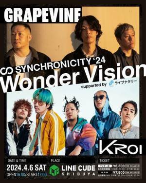 『SYNCHRONICITY’24』特別企画を2日間開催　初日にGRAPEVINE、Kroiが出演