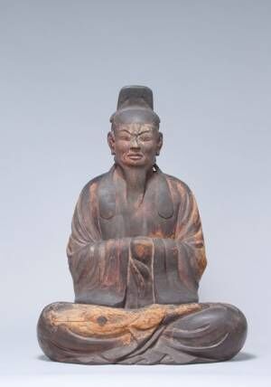 重要文化財《男神像（老年）》平安時代 9世紀 松尾大社蔵