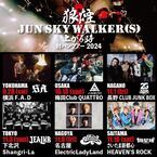 JUN SKY WALKER(S)、初の対バンツアー第2弾ゲスト発表　jealkb、THE BAWDIES、四星球らが出演決定