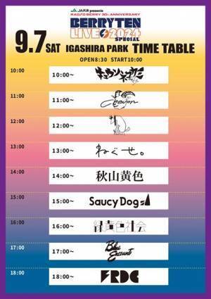 『ベリテンライブ2024 Special』タイムテーブル発表　トリはフレデリックと10-FEET