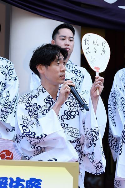 松本幸四郎「夏の暑さを吹き飛ばす時間に」 歌舞伎座「八月納涼歌舞伎」劇場前イベントで意気込みを語る