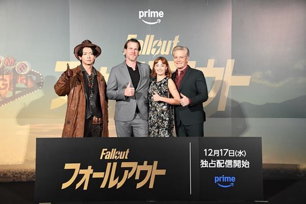 J・ノーランが『フォールアウト』ジャパンプレミアで念願の来日！ 野田クリスタルはグール姿でシーズン3出演を直談判