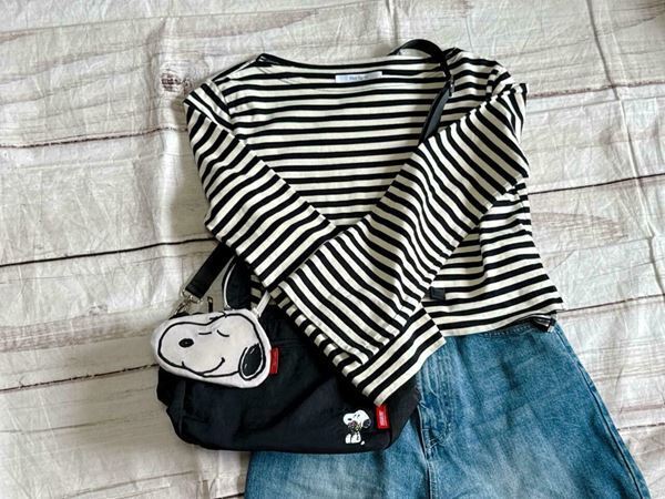 しまむら×スヌーピーの新作バッグは裏地までかわいい！　撥水加工＆ポケット豊富で使いやすいのも◎
