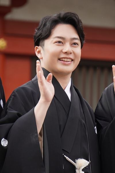 中村橋之助「幸せを力に」 妻役の鶴松からはライバル宣言？「新春浅草歌舞伎」製作発表記者会見