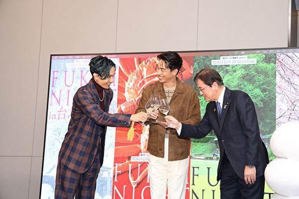 橘ケンチ＆EXILE AKIRA、台湾で福井食の魅力と可能性をアピール　福井市イメージアップPR動画の公開も決定