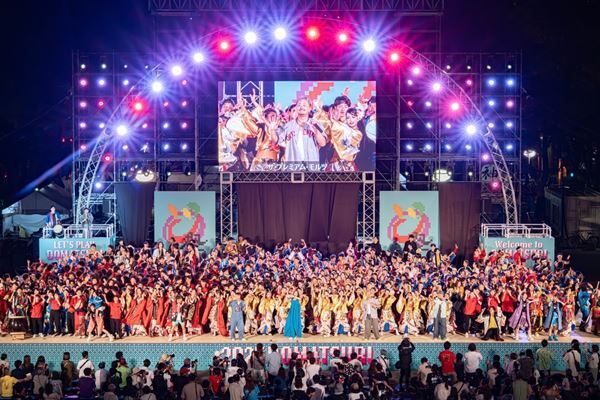 THE FRANK VOX、名古屋で開催『ワッショイジャパン』出演し、どまつり客1万人を席巻　剛力彩芽もゲスト出演