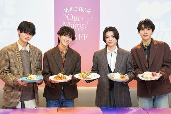 WILD BLUEのテーマカフェが東京・大阪・名古屋にて開催！ カフェの魅力をメンバーが解説「STARRYをはじめ多くの人に寄り添っていただけたら」【独占インタビューあり】