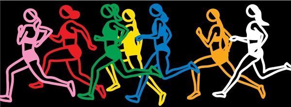 GINZA SIXの吹き抜け空間にジュリアン・オピーの最新作《Marathon. Women.》が登場