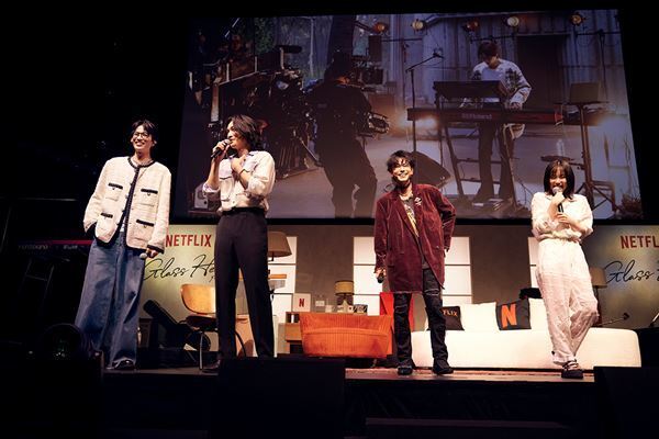 【生演奏映像＆写真55点】佐藤健、宮﨑優、町田啓太、志尊淳がサプライズ登場！ Netflix『グラスハート』TENBLANKによる生演奏に600人が熱狂