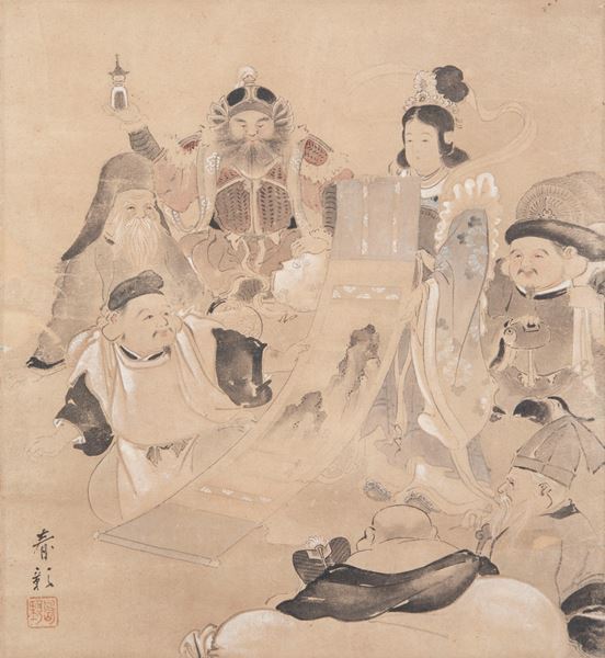 道教や仏教にまつわる多彩な神仏が一堂に『人々を援け寄り添う神と仏―道釈人物画の世界―』大倉集古館で