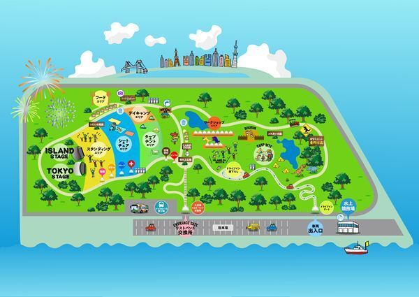 『TOKYO ISLAND 2025』エリアマップ公開＆オープニングアクト決定