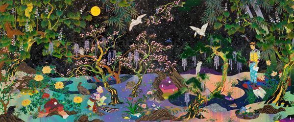 『松山智一展　FIRST LAST 』麻布台ヒルズ   ギャラリーで　ニューヨークを拠点に活動する現代美術家の東京初の大規模個展