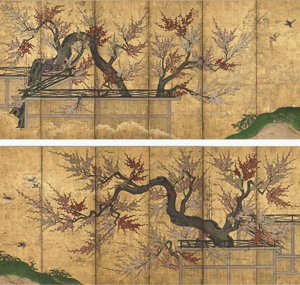 『愛でたい美術 －絵画とやきものに見る幸せのかたち－』箱根・岡田美術館で　松竹梅、鳳凰、鶴などめでたいモチーフが一堂に