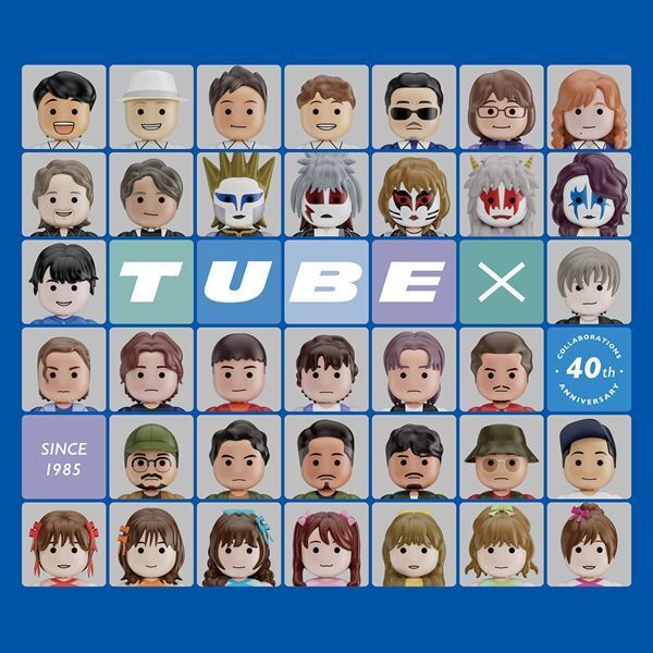 TUBE、コラボ・アルバム『TUBE×』ジャケット公開　デーモン閣下、高見沢俊彦ら豪華参加アーティストからコメントも到着