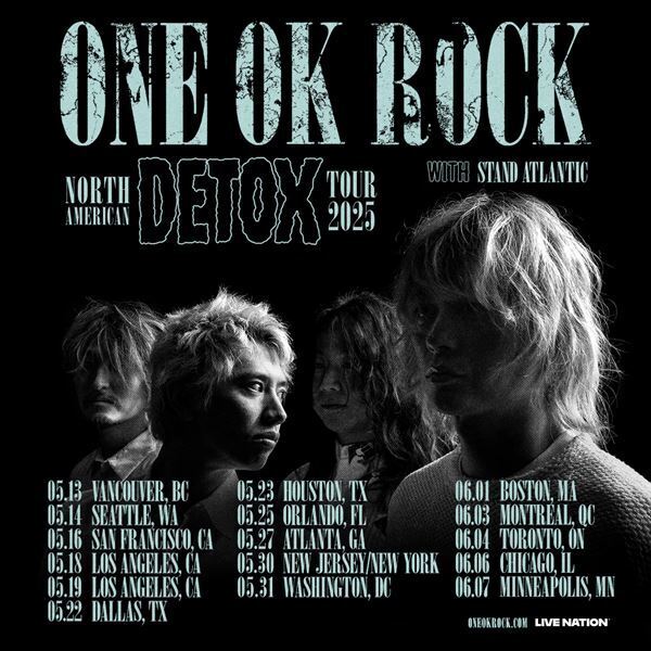 ONE OK ROCK 、自身過去最大規模の北米ツアー開催決定