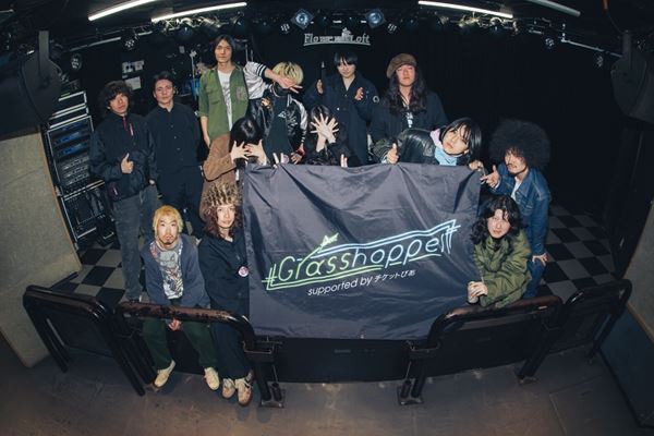 心震わせる歌声と鋭利なロックの衝撃――『Grasshopper vol.40』爛漫天国、YANK、(((((Cutie)))))が音楽で繋いだ濃密な3マンをレポート