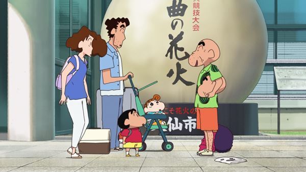 マユリカ＆野原しんのすけが秋田を満喫！ 映画公開直前キャンペーンで特別な「しんちゃん型花火」も打ち上げ