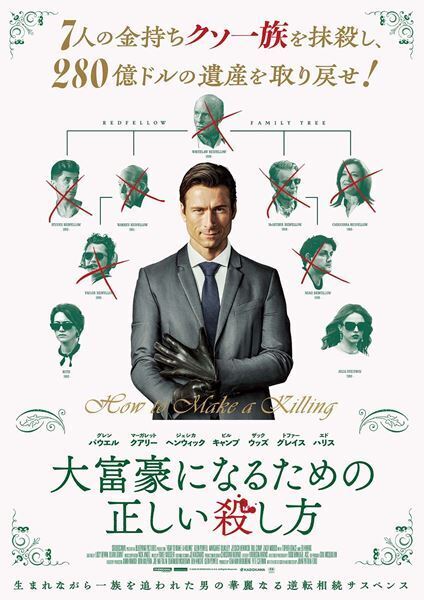 映画『大富豪になるための正しい殺し方』グレン・パウエルがクセモノ一族を追い詰める予告編公開