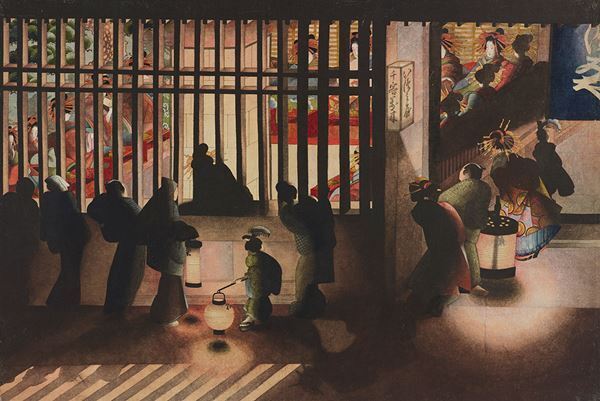 北斎の娘・応為の代表作を公開！ 太田記念美術館で『葛飾応為「吉原格子先之図」夜景の系譜』10月6日から