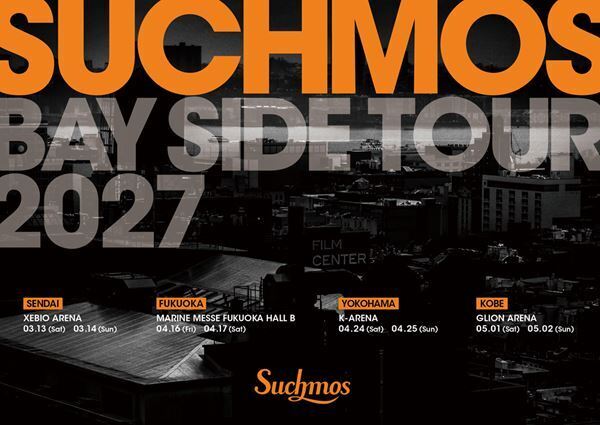 Suchmos、8年ぶり全国アリーナツアー『Suchmos BAY SIDE TOUR 2027』ぴあ先行が7月31日よりスタート