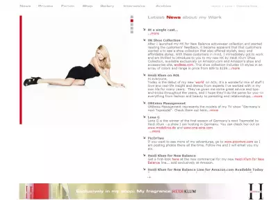 ハイジ・クラムの美脚に200万ドルの保険！！